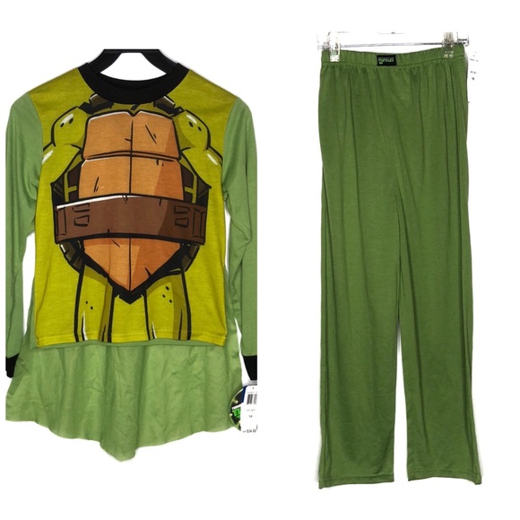 Nickelodeon Other - TMNT Graphic Sleepwear Matching Set Cape 10 NEW